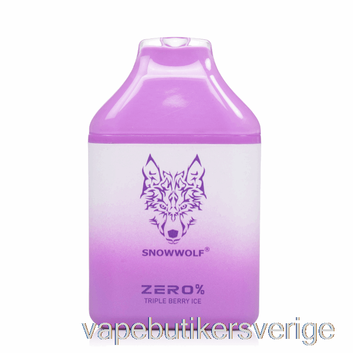 Vape Sverige Snowwolf Zero 5500 0% Nikotinfri Engångs Triple Berry Ice